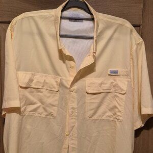 Ocean Coast Yellow Men's Shirt size XL